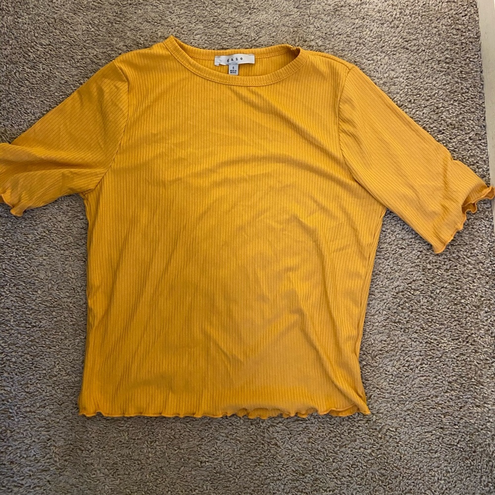 Mustard yellow shirt